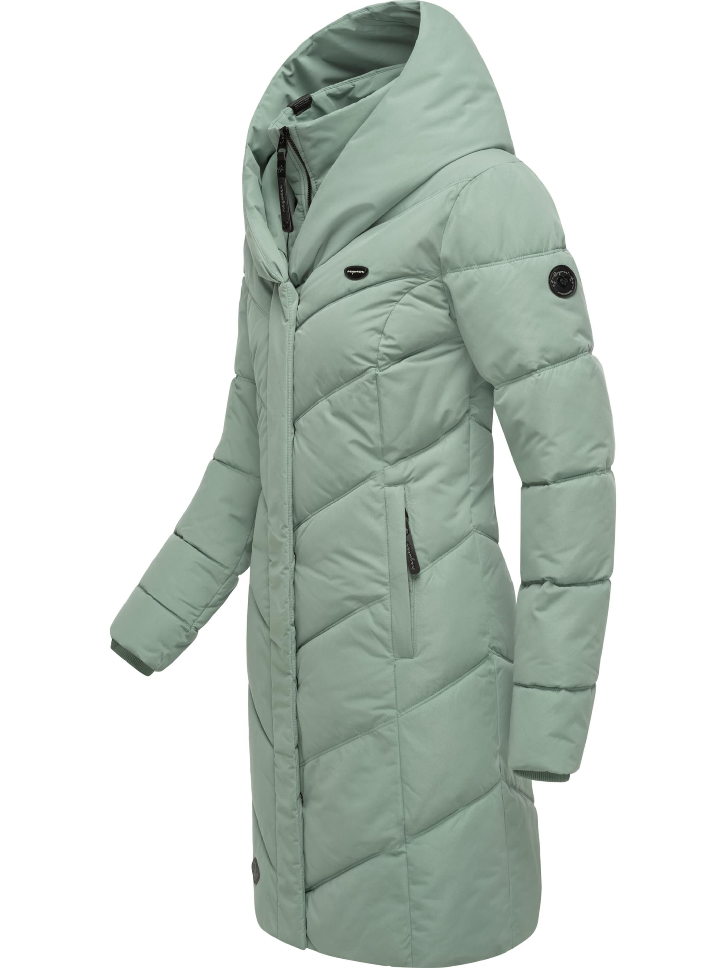 Ragwear Talvemantel 'Natalka', värv roheline