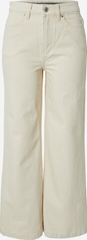 ICHI Wide leg Jeans in White: front
