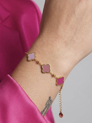 Cala Rose Bracelet 'SPRING CLOVER' in Pink: front