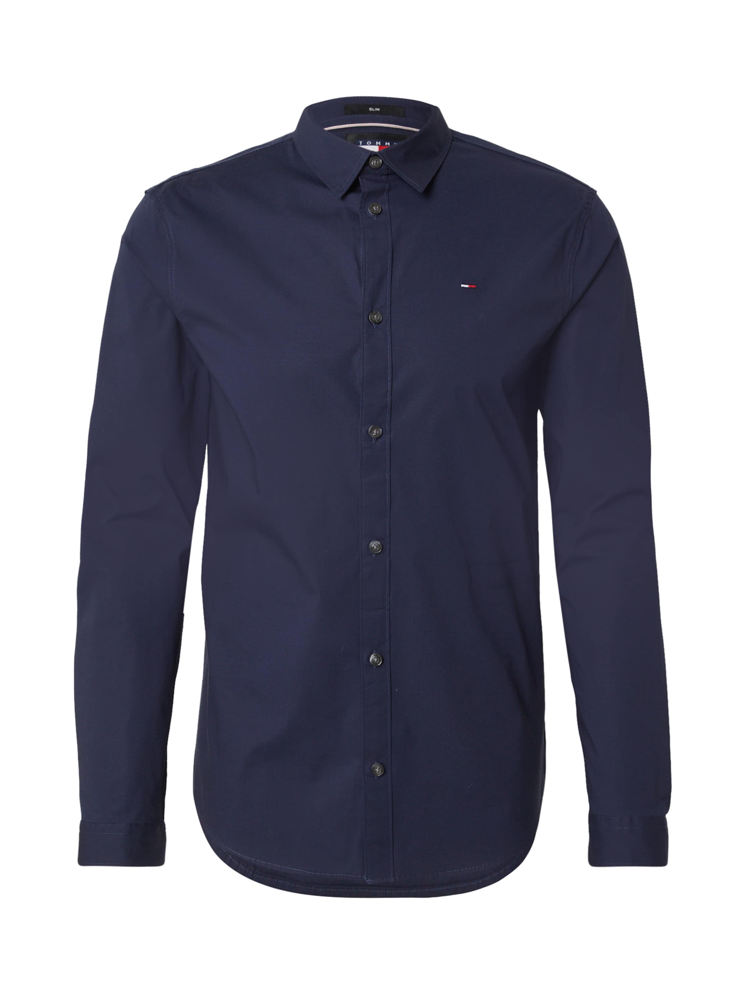 Tommy Jeans Slim fit Πουκάμισο σε μπλε: μπροστά