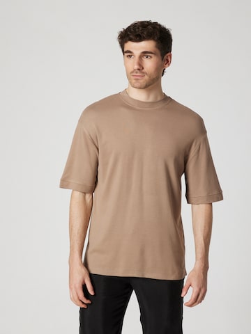 ABOUT YOU x Kevin Trapp T-Shirt 'Chris' in Beige