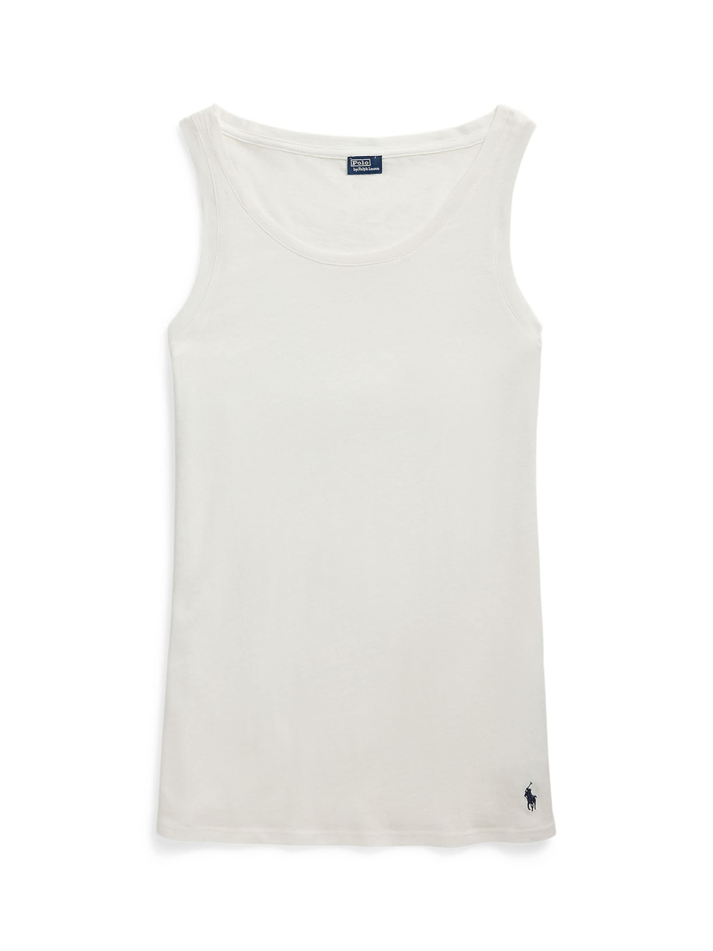 Polo Ralph Lauren Top ' Whisper Weight Cotton ' in White: front