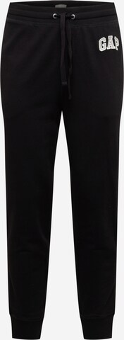 GAP Tapered Trousers in Black: front
