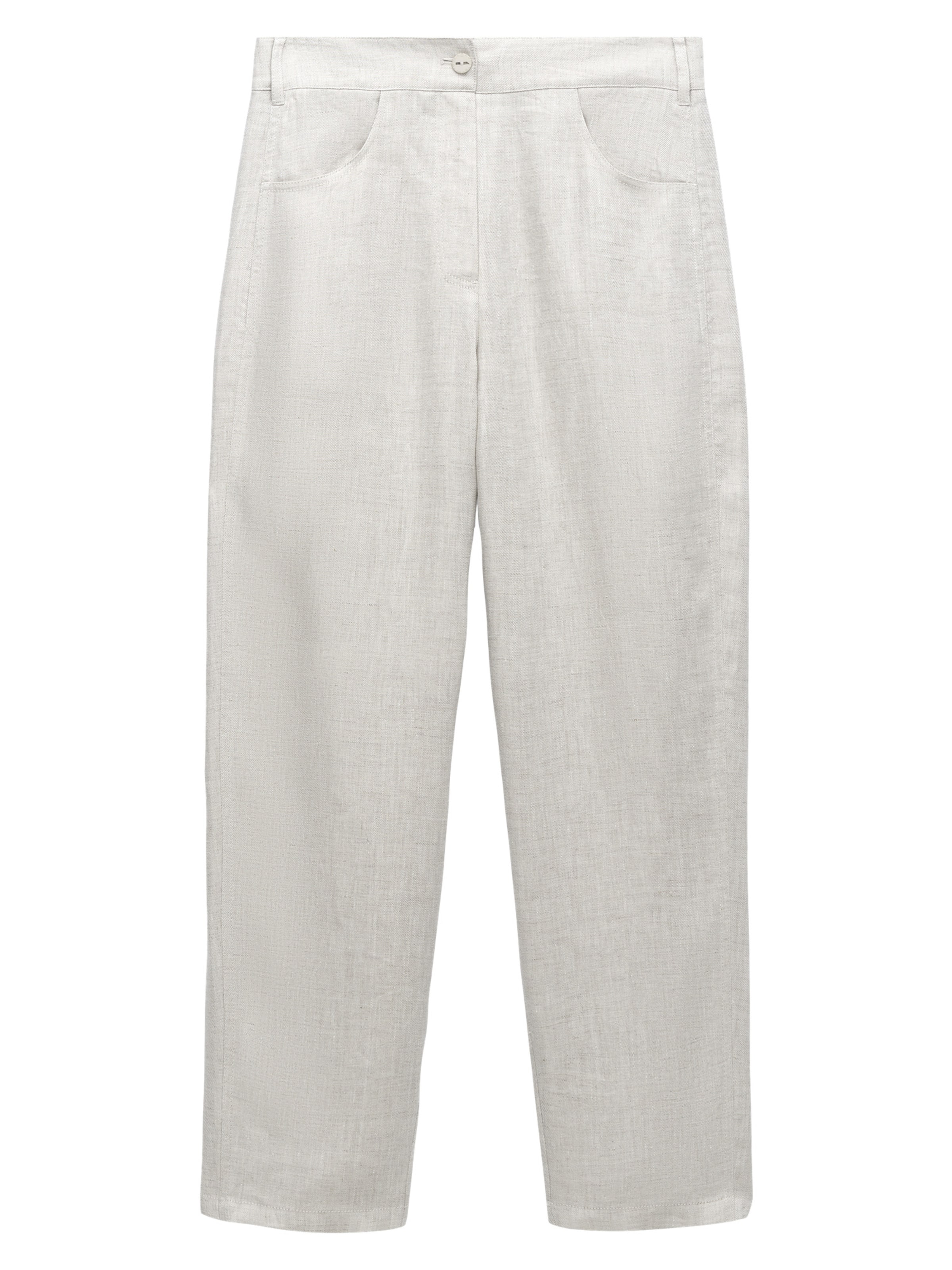 Loosefit Pantalon Adolfo Dominguez en gris : devant