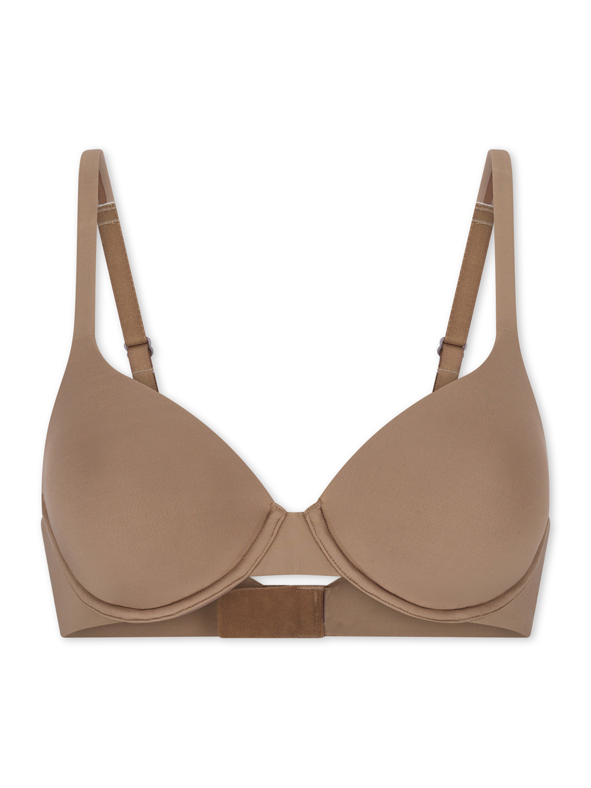 SCHIESSER BH ' Unique Micro Padded ' in Bruin: voorkant