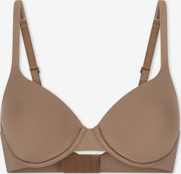 SCHIESSER BH ' Unique Micro Padded ' in Bruin: voorkant