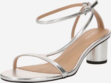 & Other Stories Strap sandal in Silver: front