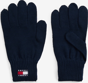Tommy Jeans Fingerhandschuhe 'HERITAGE' in Blau: Vorderseite