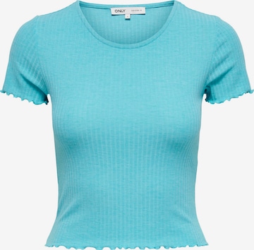 T-shirt 'EMMA' ONLY en bleu : devant