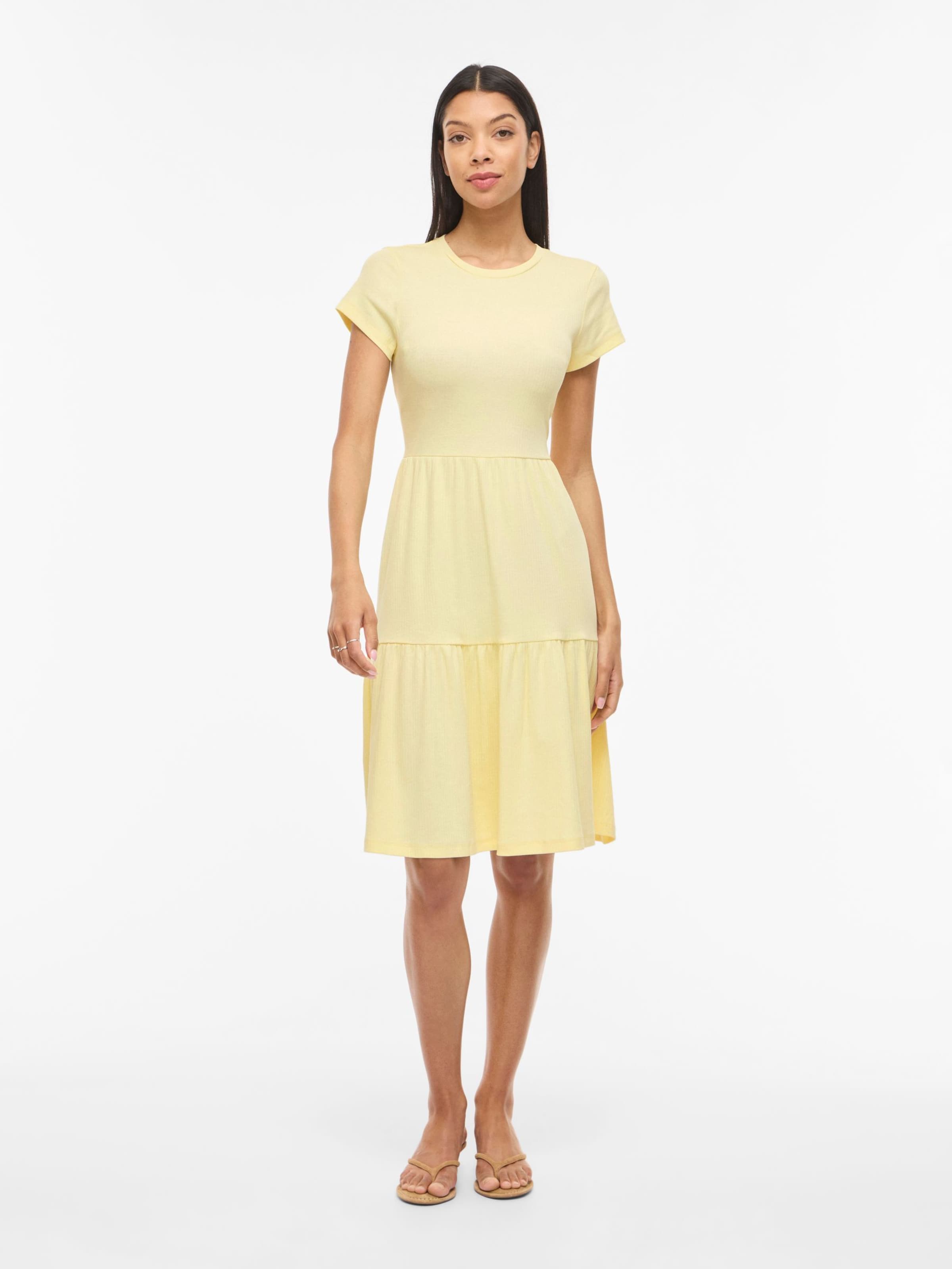 Robe 'Vihollie' VILA en jaune : devant