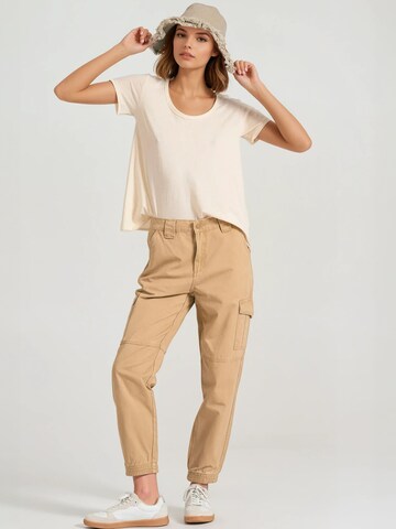 T-shirt Funky Buddha en beige