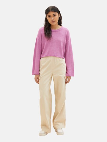 TOM TAILOR DENIM Pullover in Pink