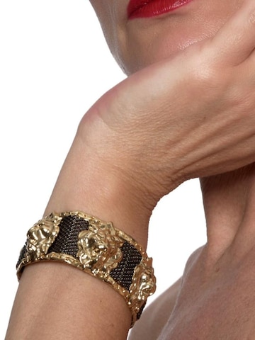 Addicted2 Náramek 'Heritage bracciale placcato oro con teste di leoni' – zlatá