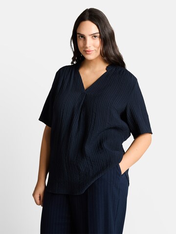 Tom Tailor Women + Blouse in Blue: front