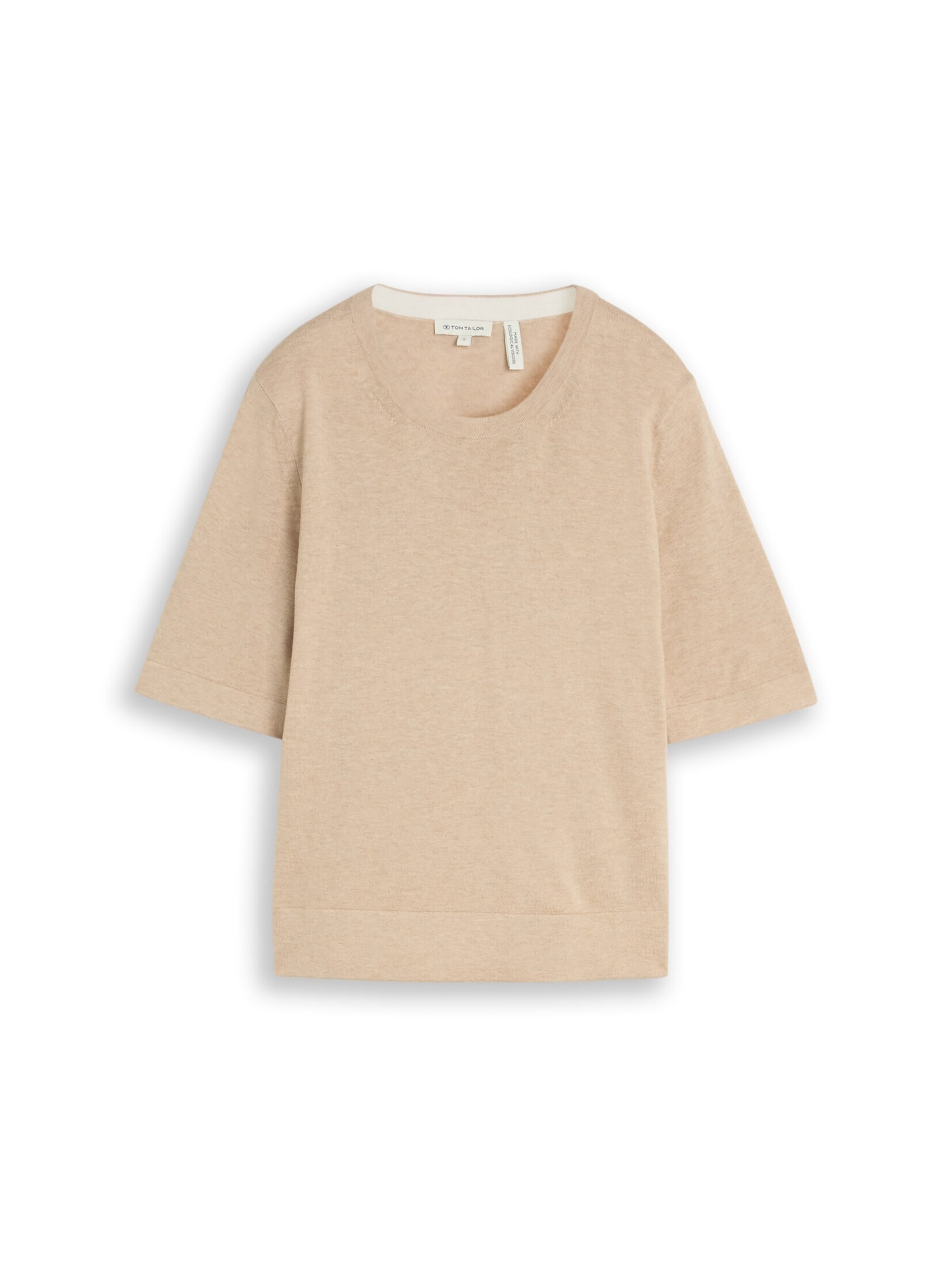 TOM TAILOR Trui in Beige: voorkant