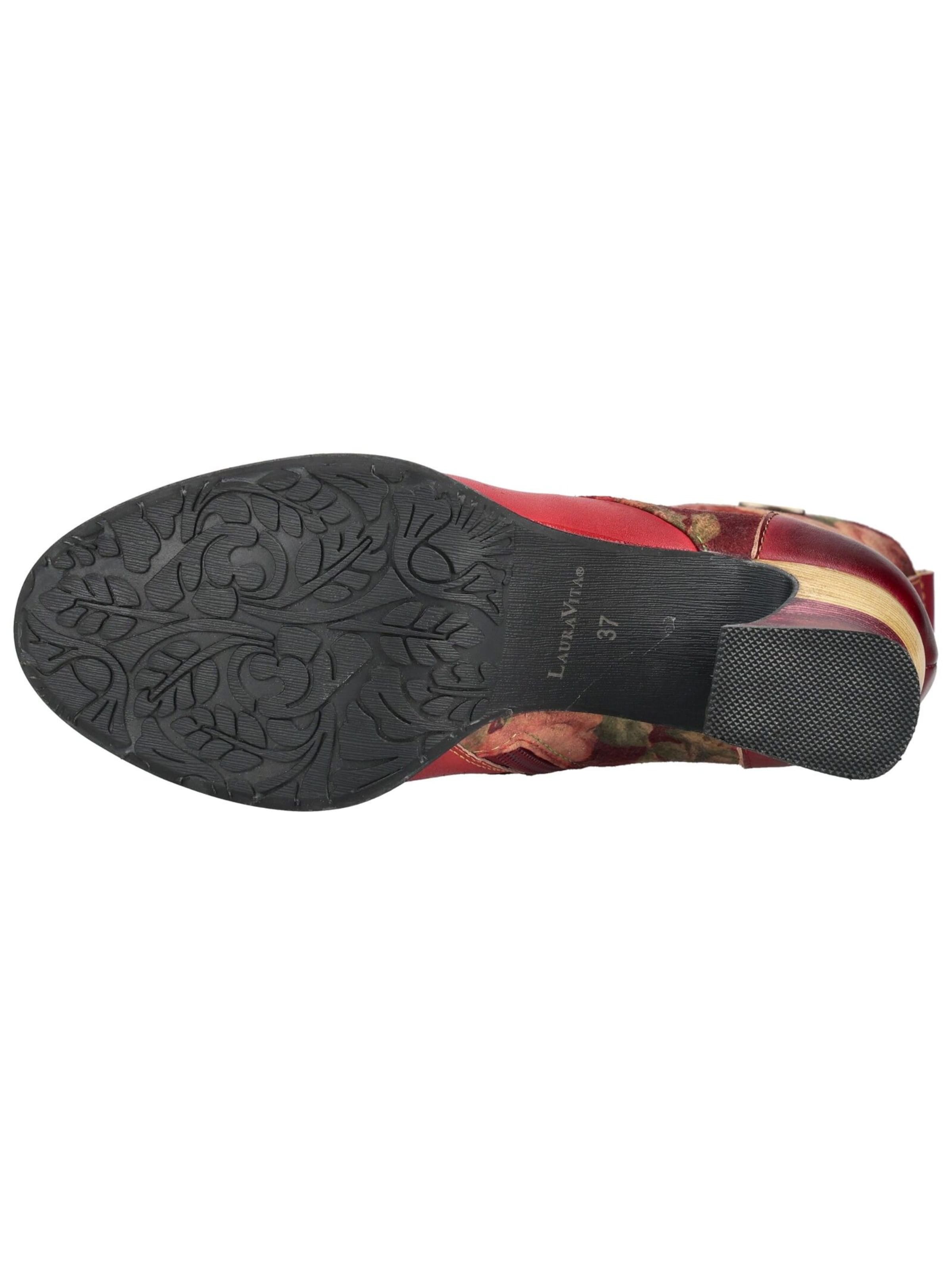 Bottines à lacets Laura Vita en rouge