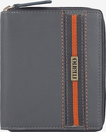 mano Wallet 'Don Leonardo' in Grey: front