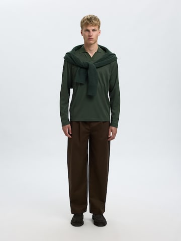 T-Shirt 'SLHFAVE' SELECTED en vert