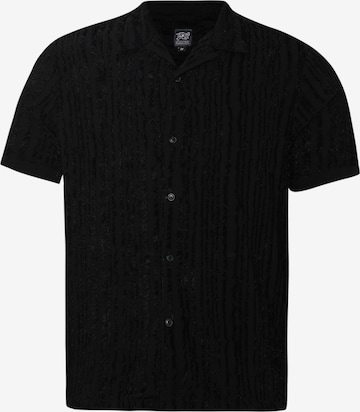 Campus SutraSlim Fit Košulja 'Julius' - crna boja: prednji dio