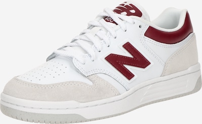 new balance Matalavartiset tennarit '480' värissä vaaleanharmaa / burgundin punainen / valkoinen, Tuotenäkymä
