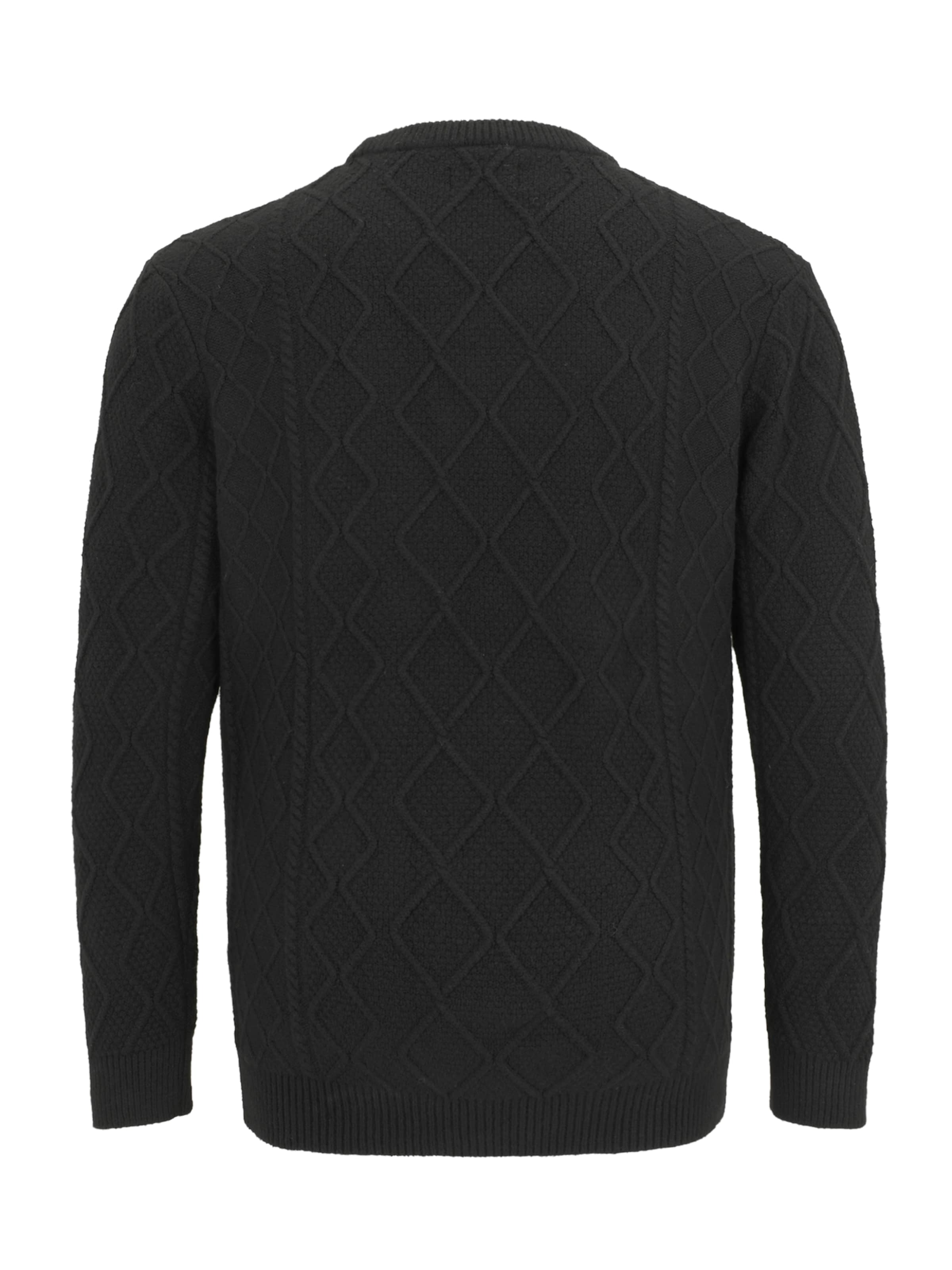 juoda Jack & Jones Plus Megztinis 'JORCAMBRIDGE'