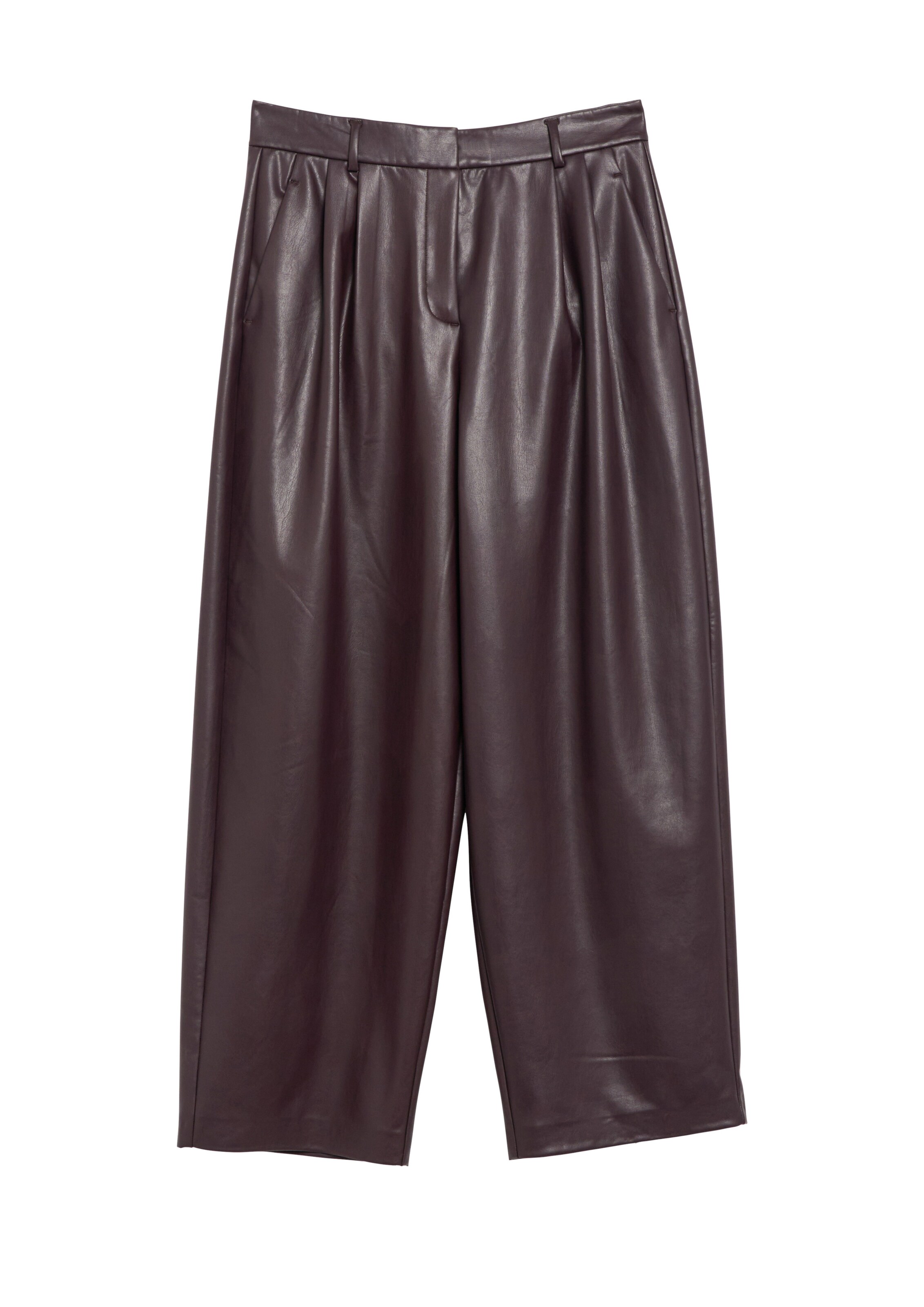 COMMA Pleat-Front Pants in 34 in Aubergine, Item view