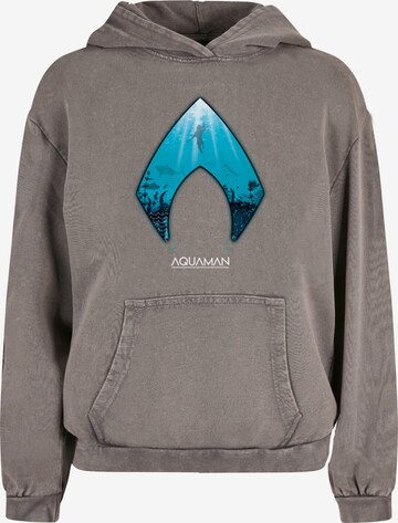 ABSOLUTE CULT Sweatshirt 'Aquaman - Ocean' in Grey: front