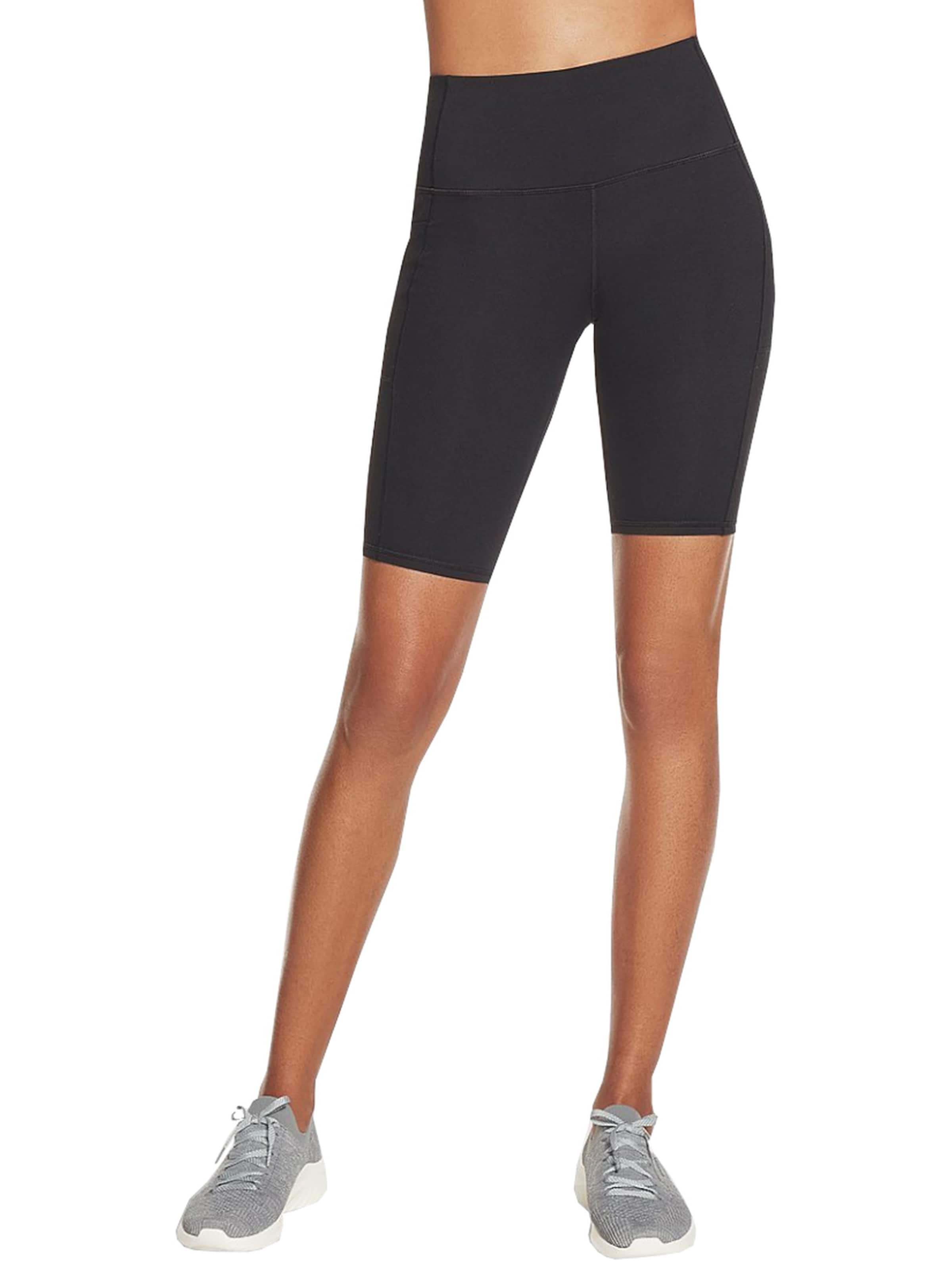 SKECHERS Workout Pants in Black: front