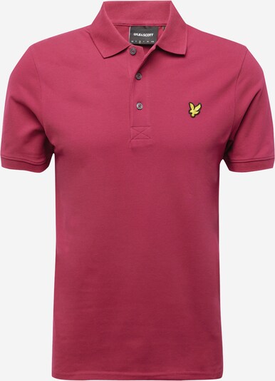 Lyle & Scott Poloshirt in gelb / burgunder / schwarz, Produktansicht
