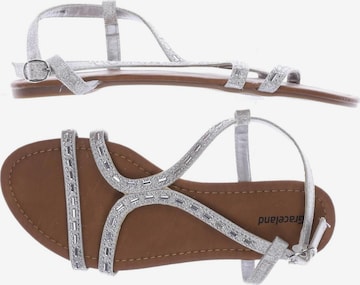 Graceland Sandals & High-Heeled Sandals in 38 in Silver: front