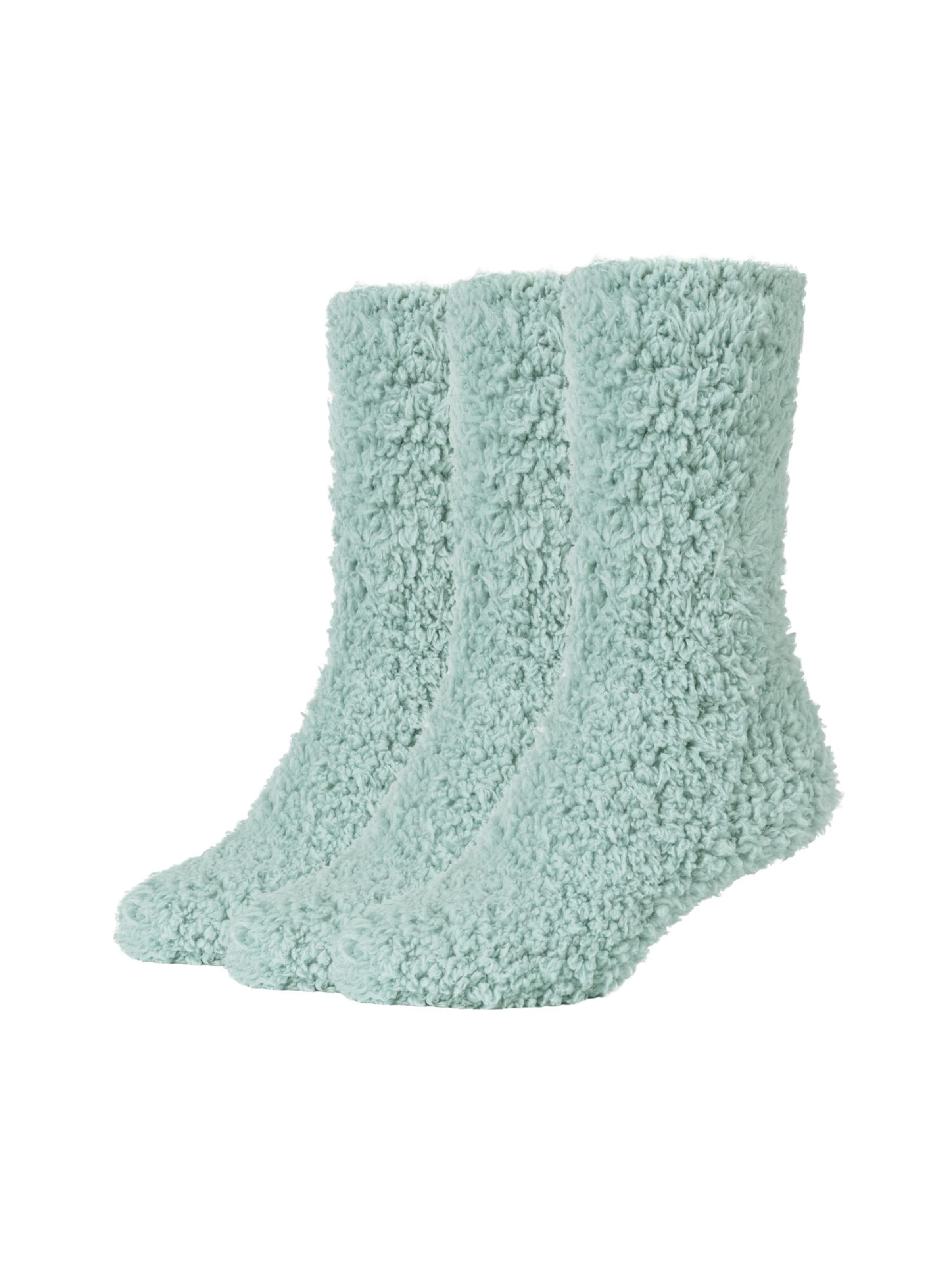 camano Socks in Green: front