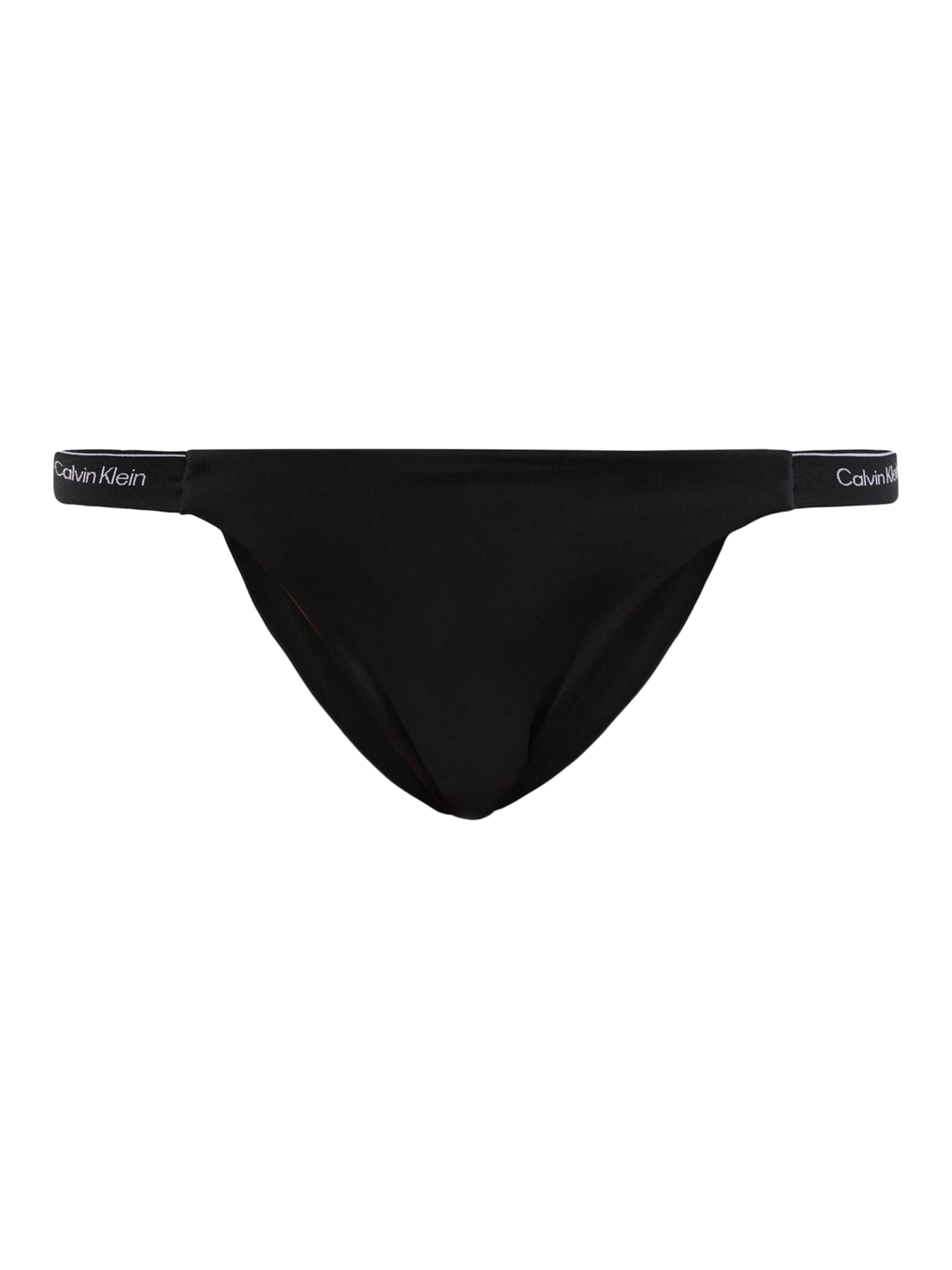Calvin Klein Swimwear Dół bikini w kolorze czarny: przód