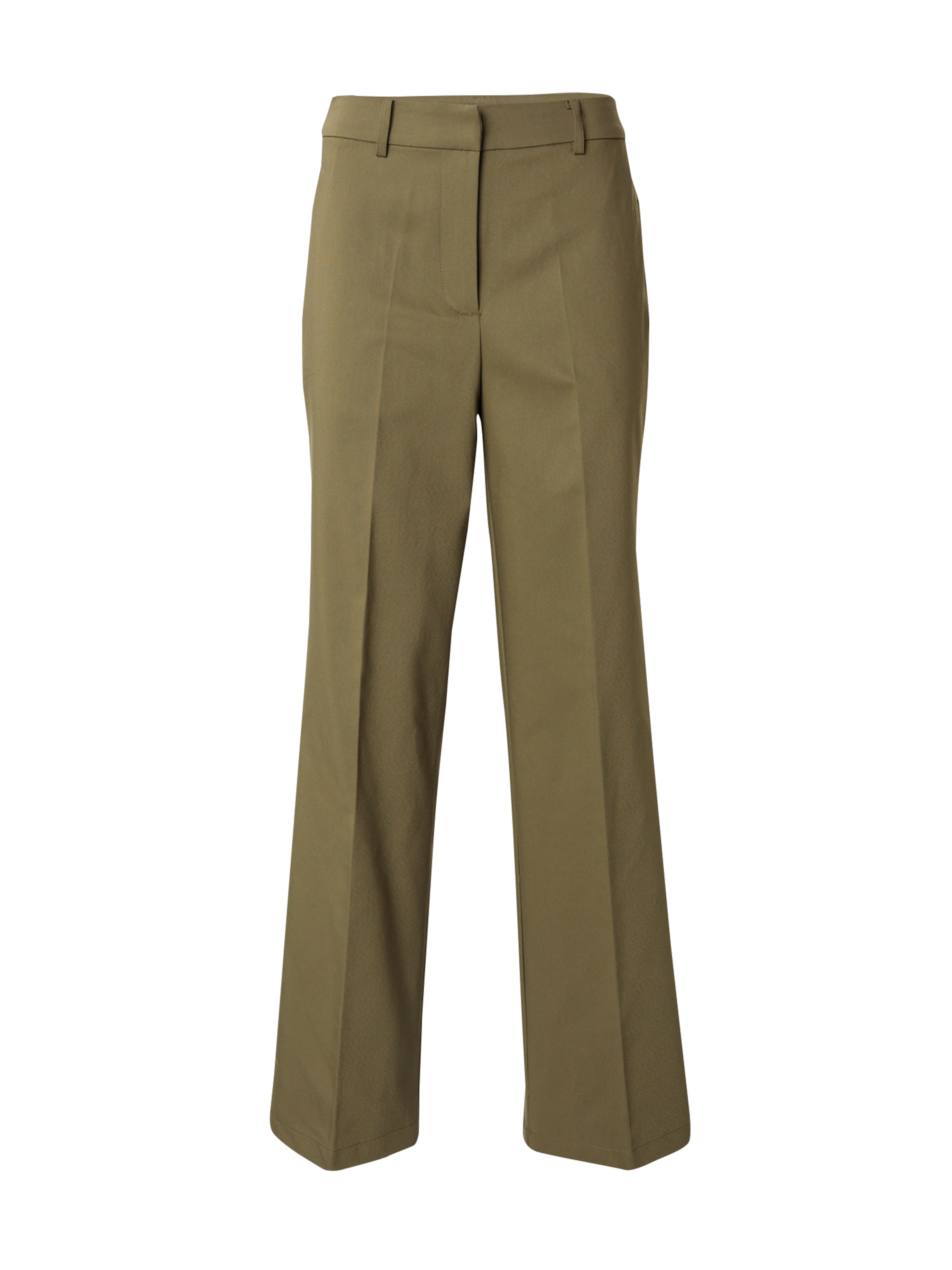 Regular Pantalon à plis 'Lacey' studioselect en vert : devant