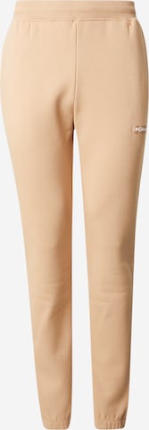 COLUMBIATapered Hlače za vanjske uvjete 'Meridian Creek' - smeđa boja: prednji dio