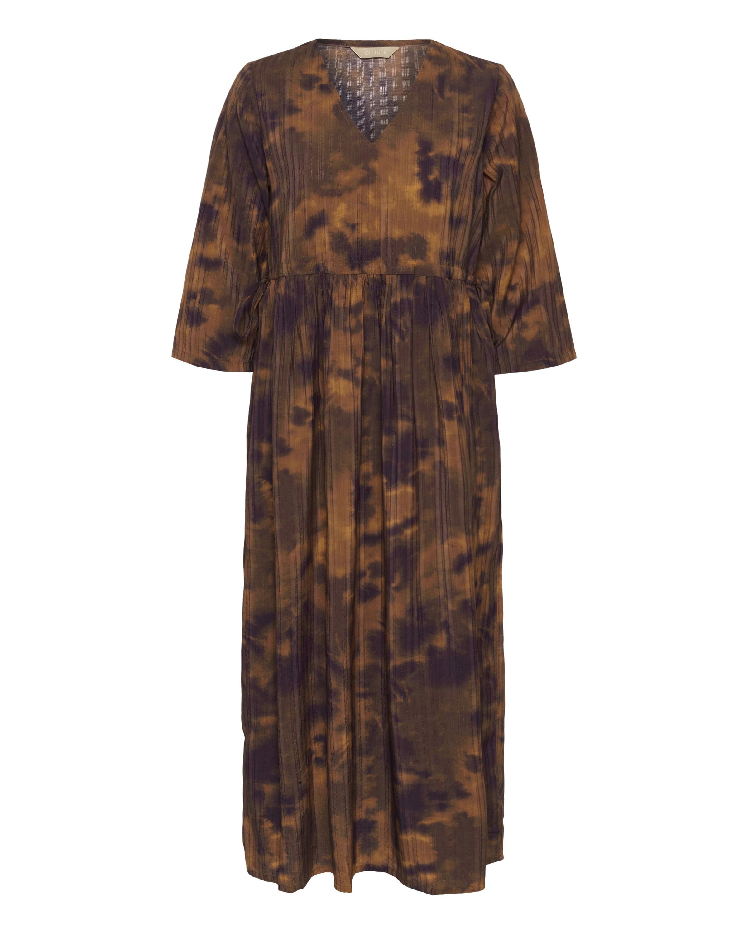 CULTURE Jurk 'Justine Gally' in de kleur Bruin, Productweergave