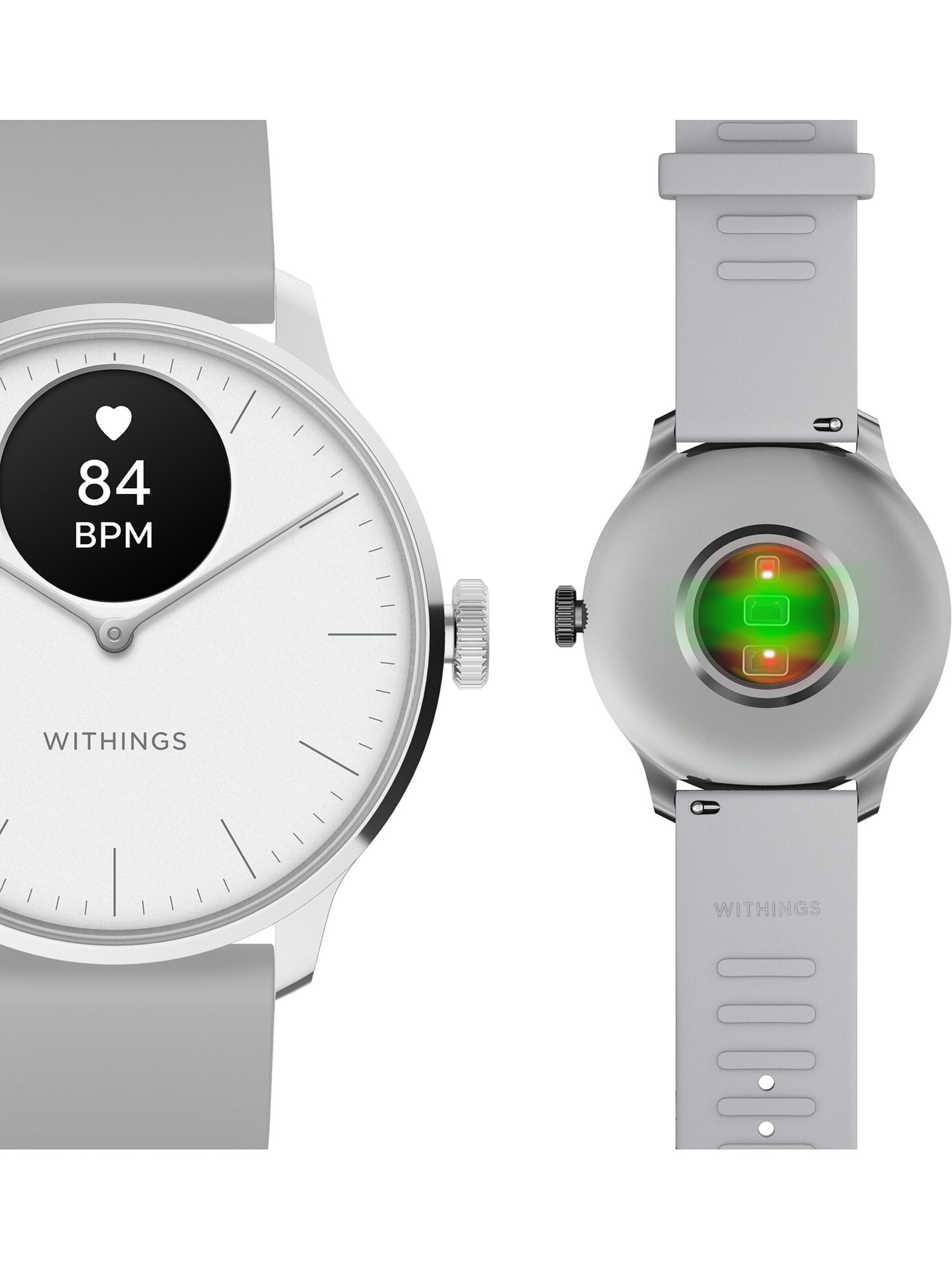 Withings Uhr 'Akku' in Grau