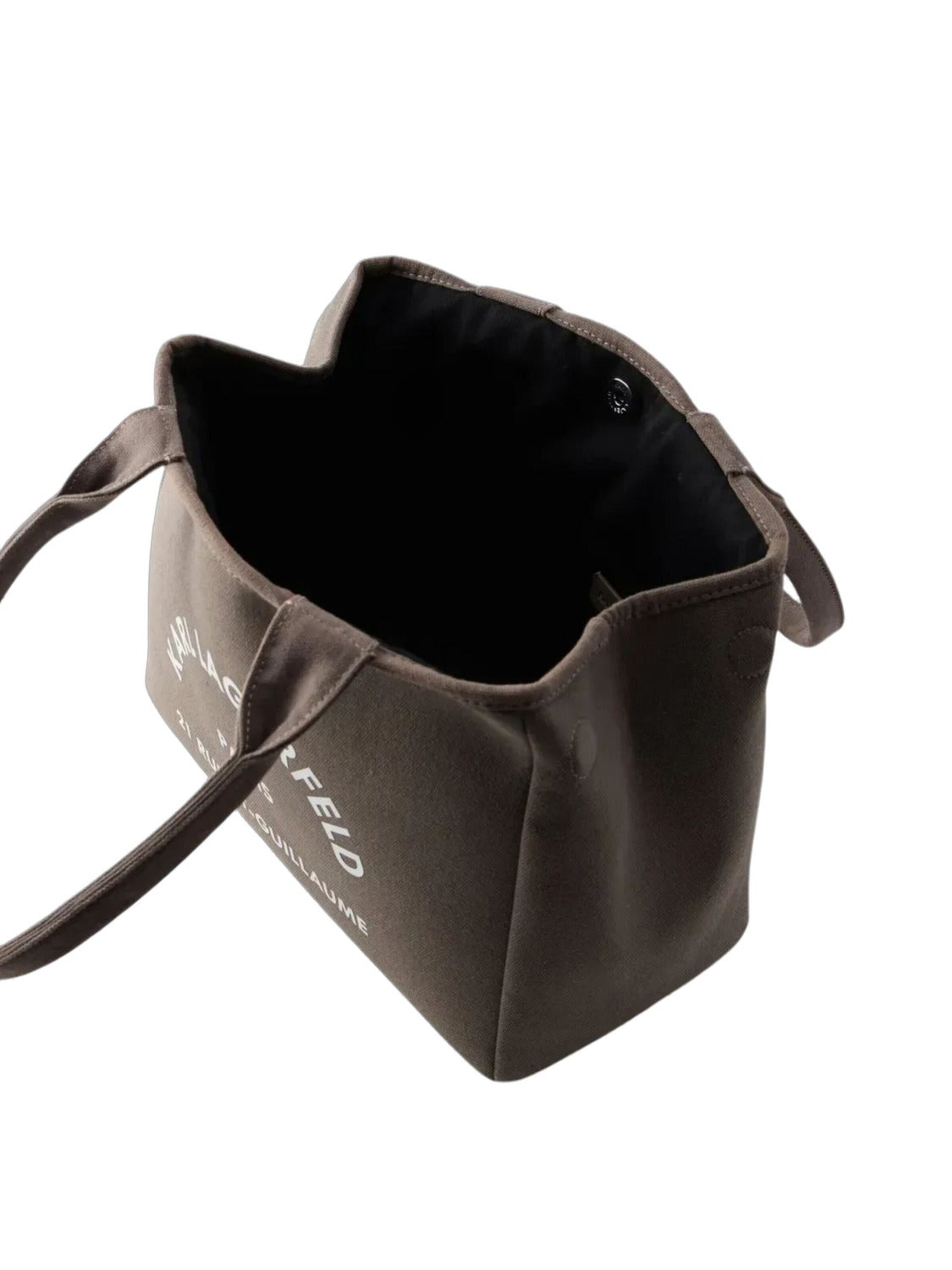 Karl Lagerfeld Nakupovalna torba 'Karl Lagerfeld Cabas Convertible Coton Taupe' | rjava barva