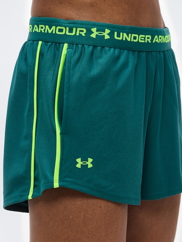 UNDER ARMOUR Normalny krój Spodnie sportowe 'Play Up' w kolorze zielony