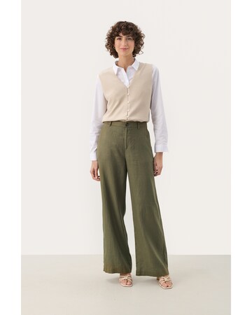 Part Two Wide Leg Hose 'Ninnes' in Grün