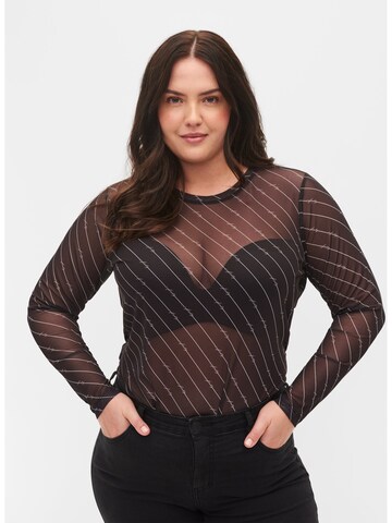 Zizzi Shirt in Black: front