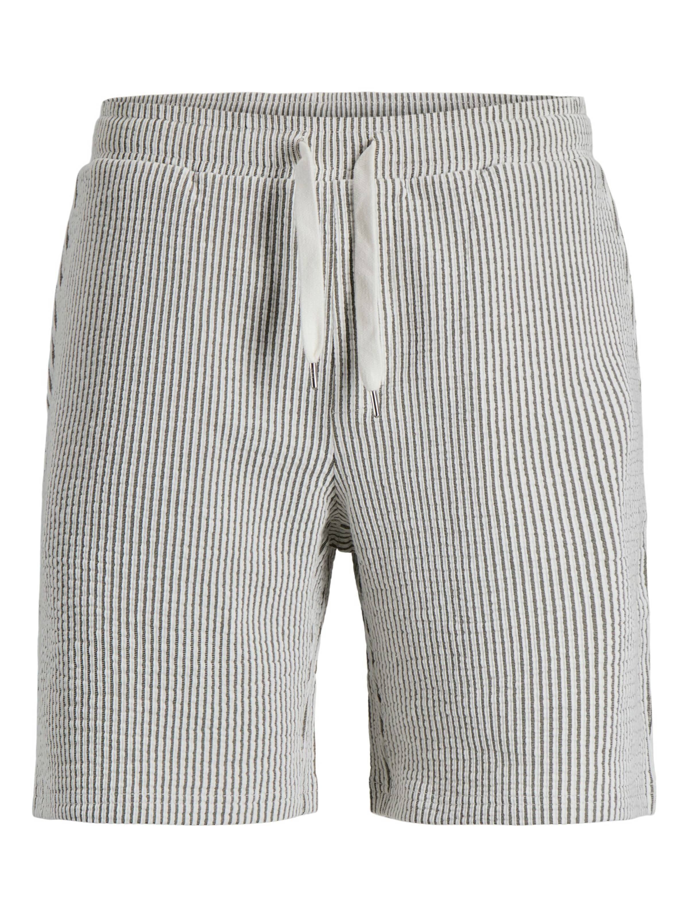 JACK & JONES Pantalon 'JPSTKarl May' en noir / blanc, Vue avec produit