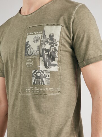 Key Largo Shirt 'WHEELS' in Groen