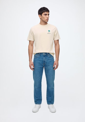 Kaotiko Shirt 'CLIMBING RAT' in Beige
