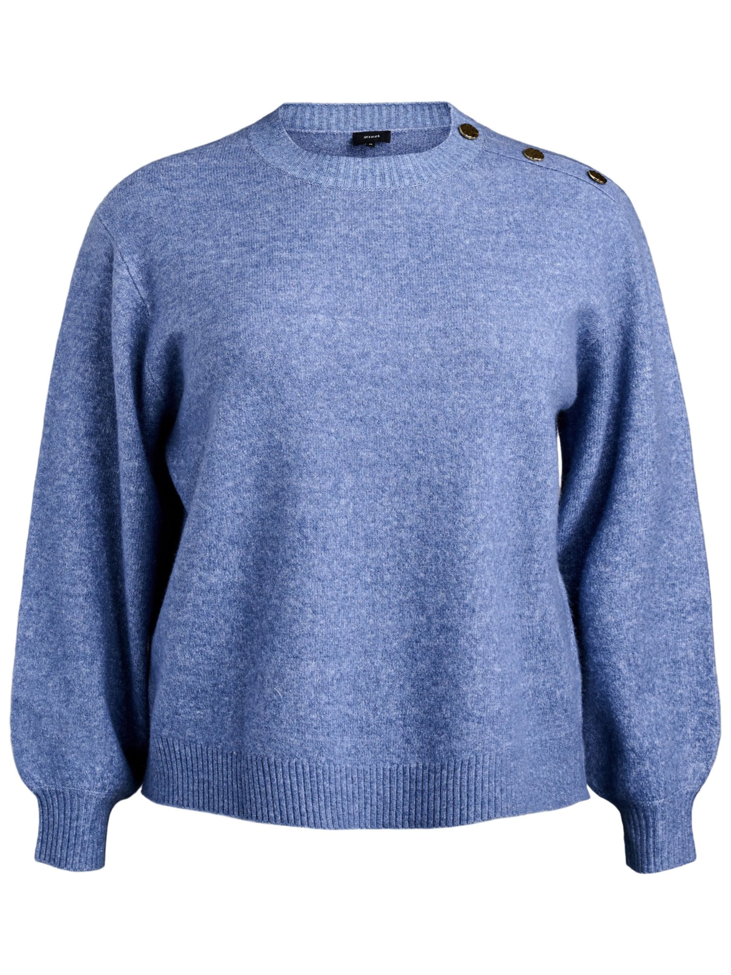 Pullover 'Cavista' di Zizzi in blu: frontale