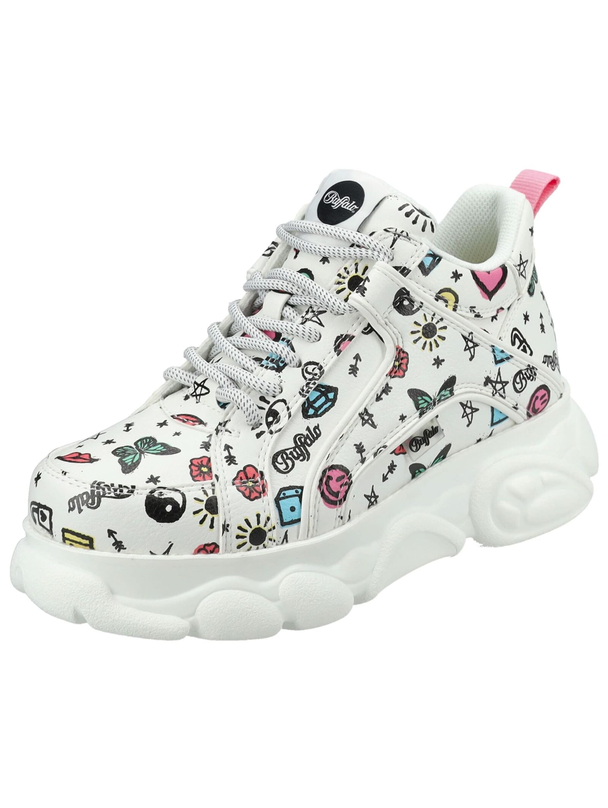 BUFFALO Sneaker in 37 in grün / pink / schwarz / weiß, Produktansicht
