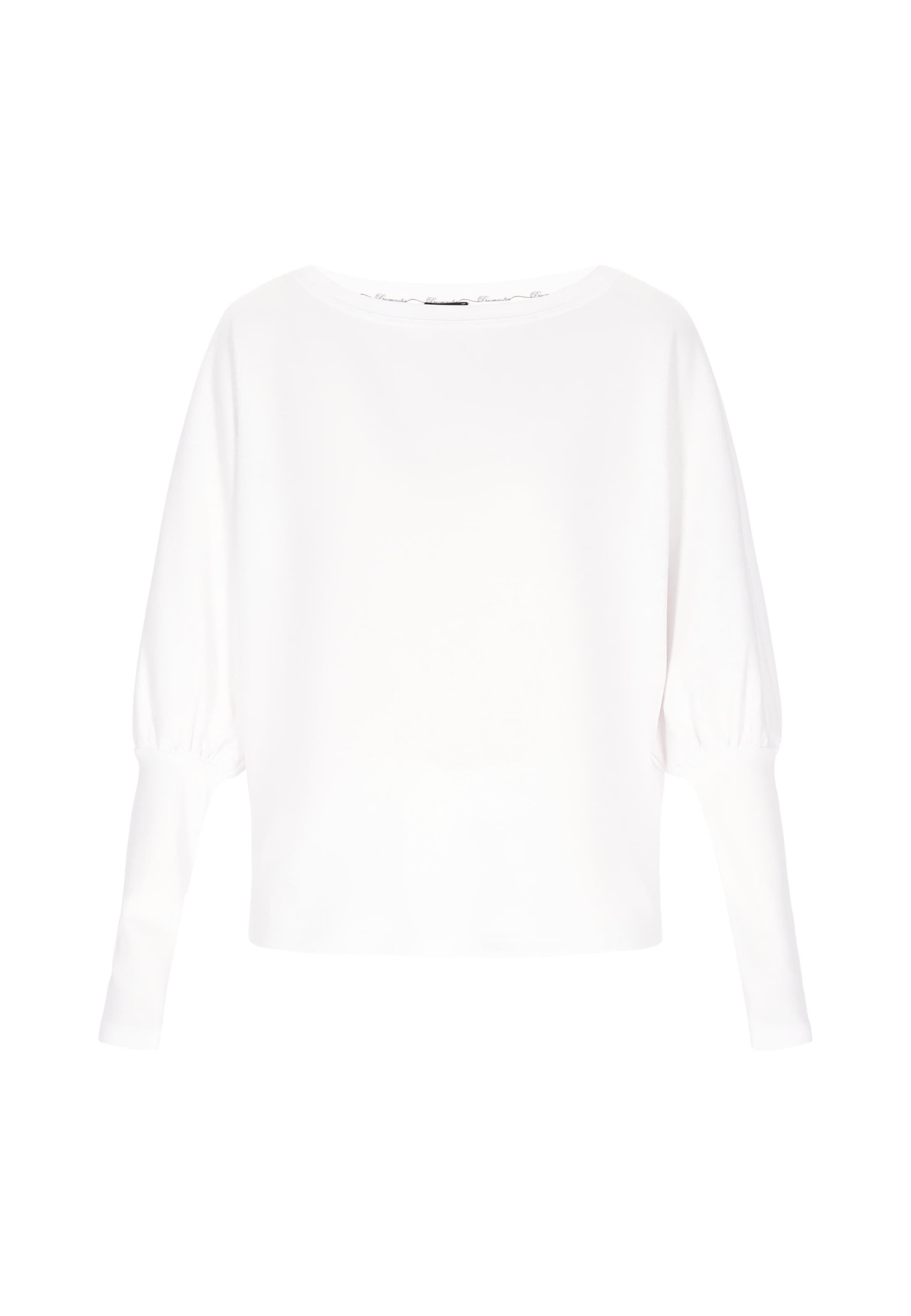 Sweat-shirt DreiMaster Klassik en blanc : devant