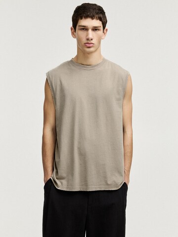 Pull&Bear Shirt in Beige: front