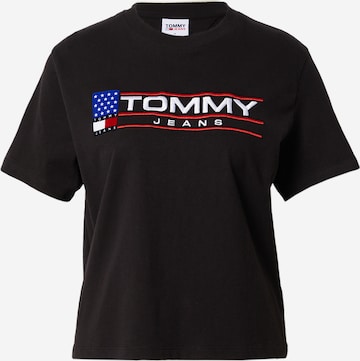 Tricou 'MODERN SPORT' de la Tommy Jeans pe negru: față