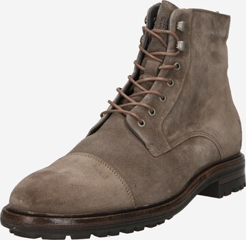 BLACKSTONE Lace-up boots in Grey: front