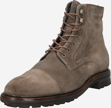 BLACKSTONE Lace-Up Boots in Grey: front